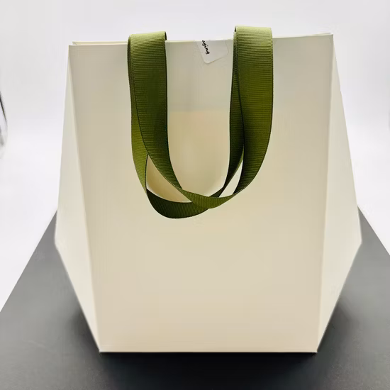 Printed Black Paper Packaging Luxury Shopping Gift Bag with Handle