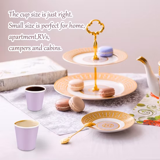 Vaso De Papel 2.5oz/3oz/4oz/6oz/7oz/8oz/8boz/9oz/10oz/12oz/16oz Disposable Hot Drink Paper Cup